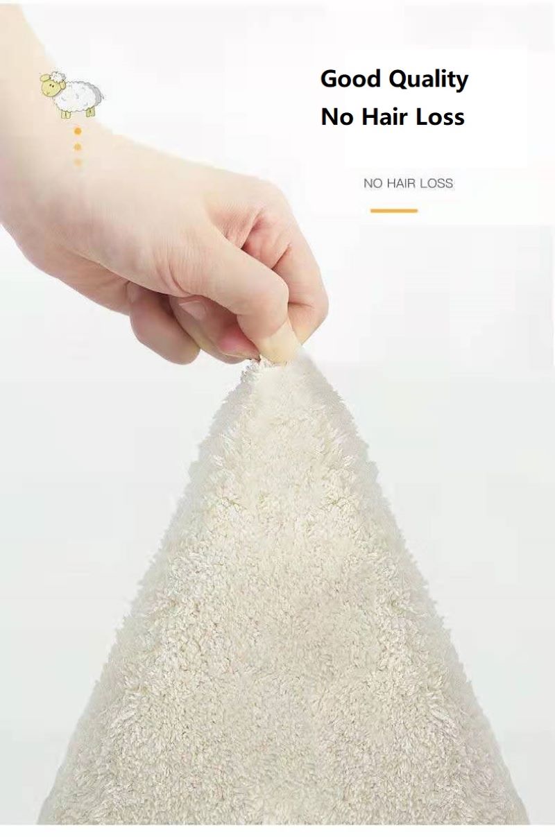 Modern Solid Color Lamb Wool Sofa Cover Anti-Slip Plush Sofa Towel