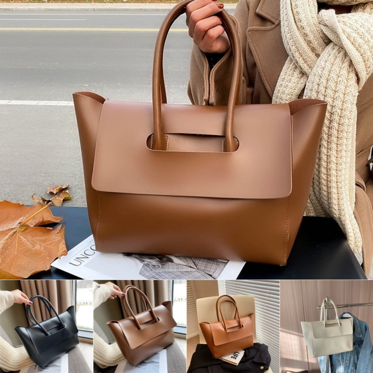 Fashion Women Shoulder Bag – Large Capacity Retro Tote Handbag