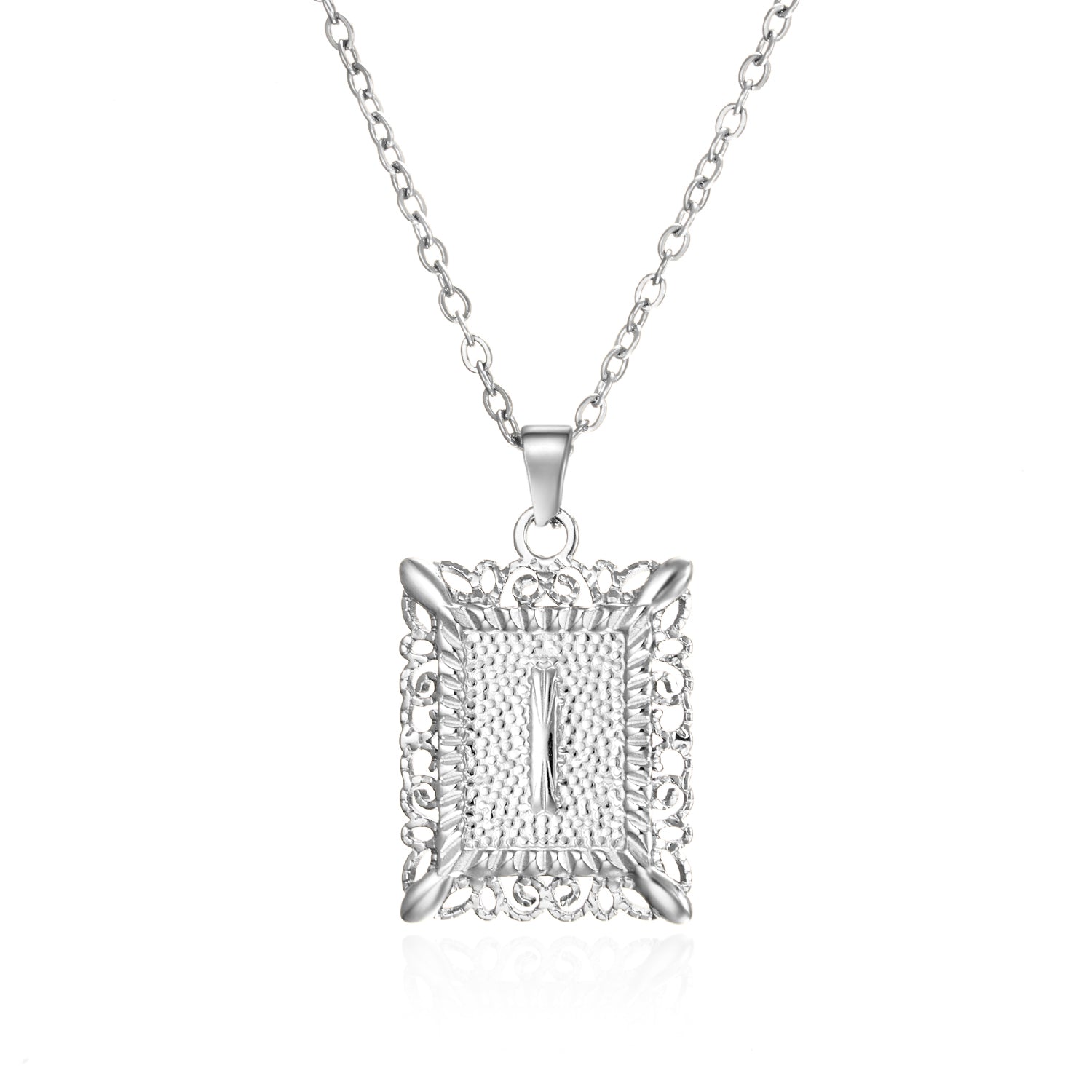 Initial Letter Necklace – Κολιέ με Αρχικό Γράμμα Α-Ζ από Ανοξείδωτο Ατσάλι