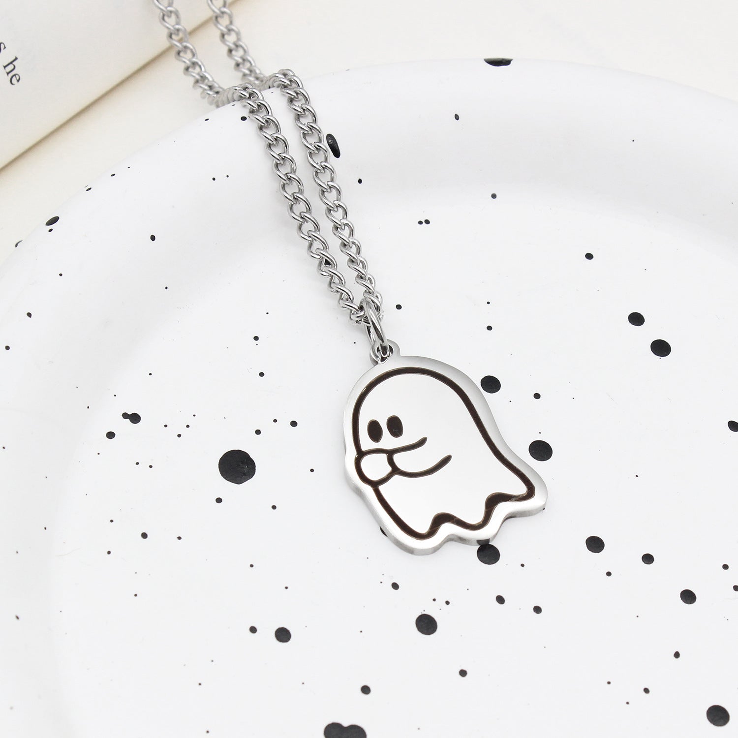 Cute Love Ghost Necklace – Χαριτωμένο Κολιέ Φαντασματάκι για Ζευγάρια & Φίλους