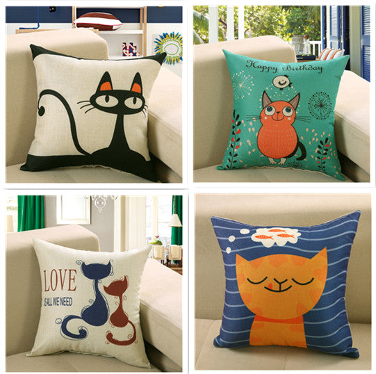 Printed Cartoon Cushion Cover – Διακοσμητική Θήκη Μαξιλαριού