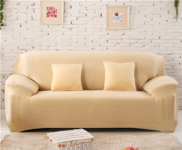 Modern Solid Color Lamb Wool Sofa Cover – Plush Anti-Slip Sofa Protector