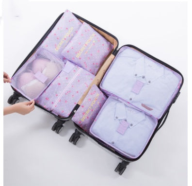 Durable Waterproof Nylon Packing Cube Travel Organizer Set (6 Pieces)