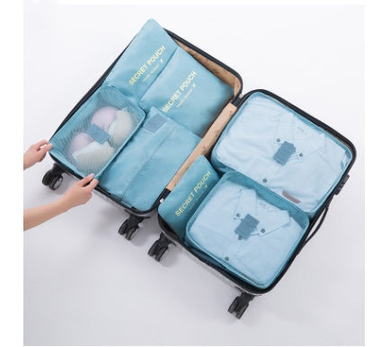 Durable Waterproof Nylon Packing Cube Travel Organizer Set (6 Pieces)
