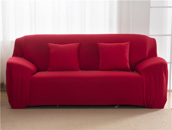 Modern Solid Color Lamb Wool Sofa Cover – Plush Anti-Slip Sofa Protector