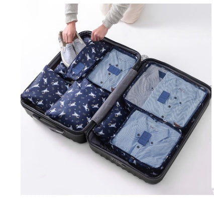 Durable Waterproof Nylon Packing Cube Travel Organizer Set (6 Pieces)