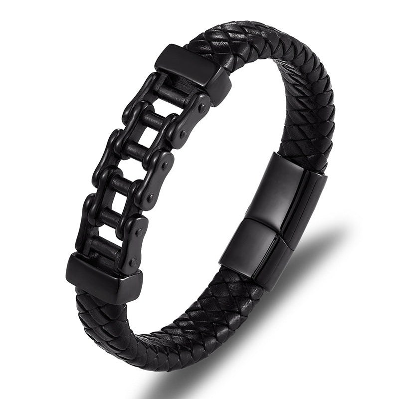 Leather Braided Bracelet – Men’s Stylish Cowhide Jewelry