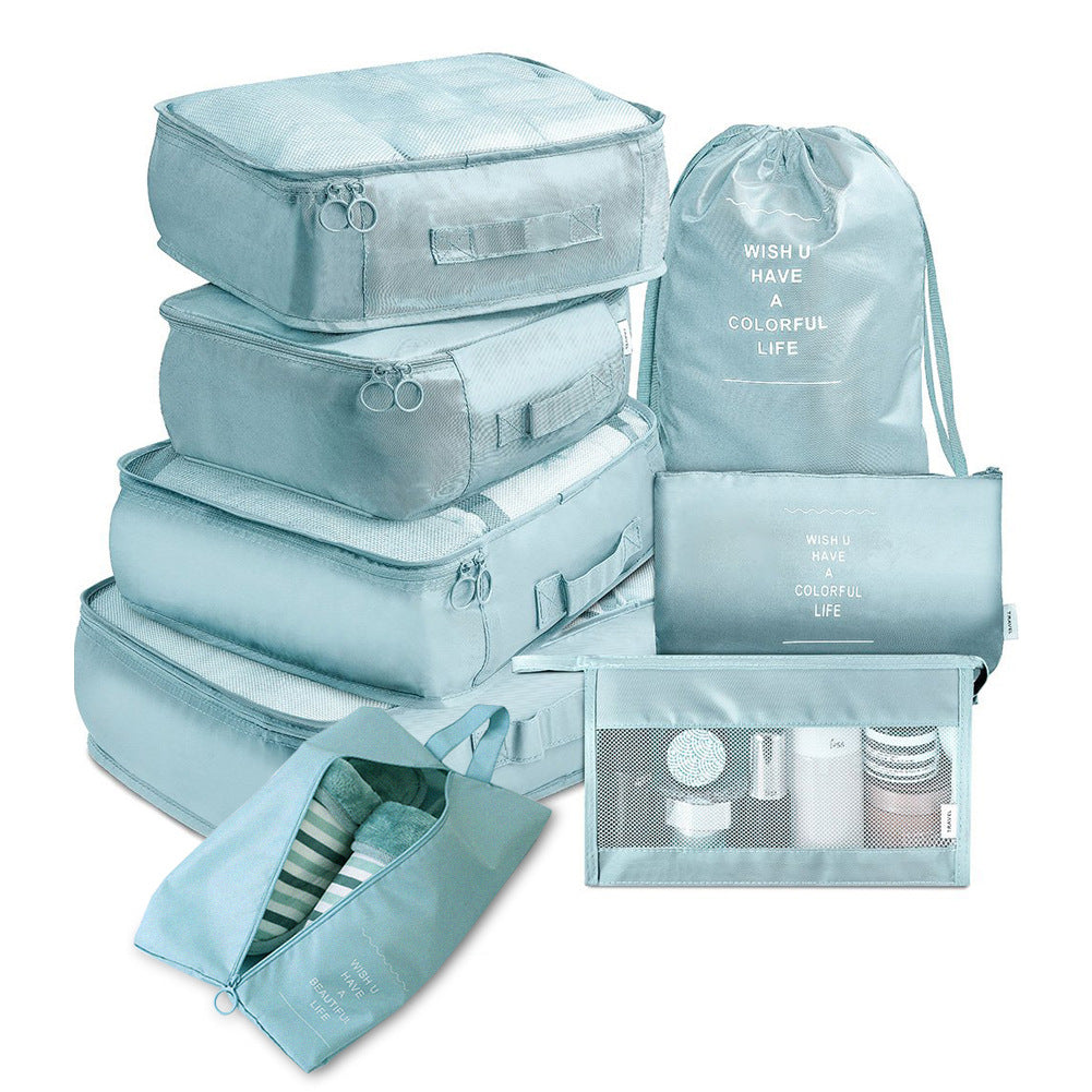 8-Piece Travel Packing Cube Set – Luggage Divider & Organizer Bags