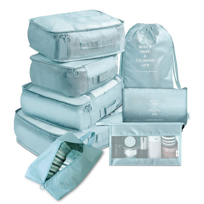 8-Piece Travel Packing Cube Set – Luggage Divider & Organizer Bags
