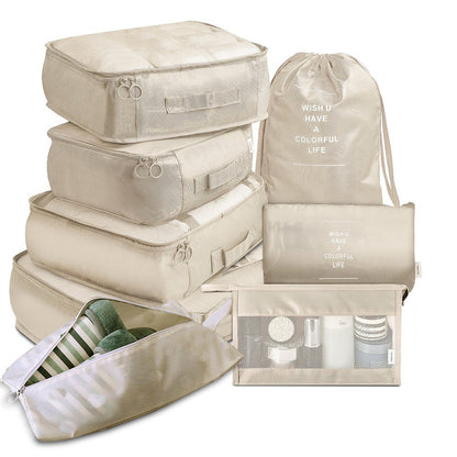 8-Piece Travel Packing Cube Set – Luggage Divider & Organizer Bags