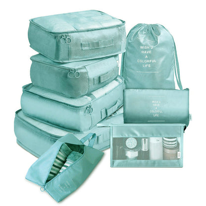 8-Piece Travel Packing Cube Set – Luggage Divider & Organizer Bags