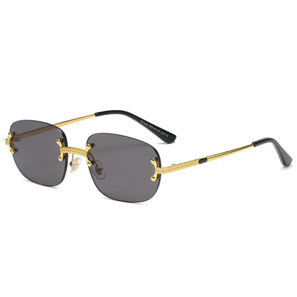 S31442 Frameless Square Sunglasses – Punk Style UV400