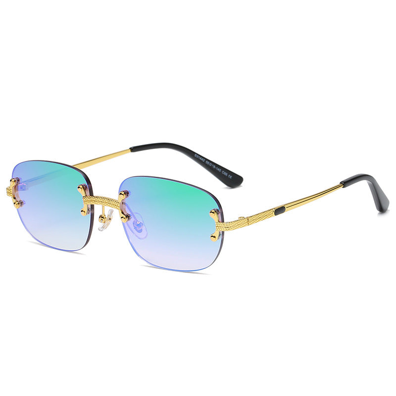 S31442 Frameless Square Sunglasses – Punk Style UV400