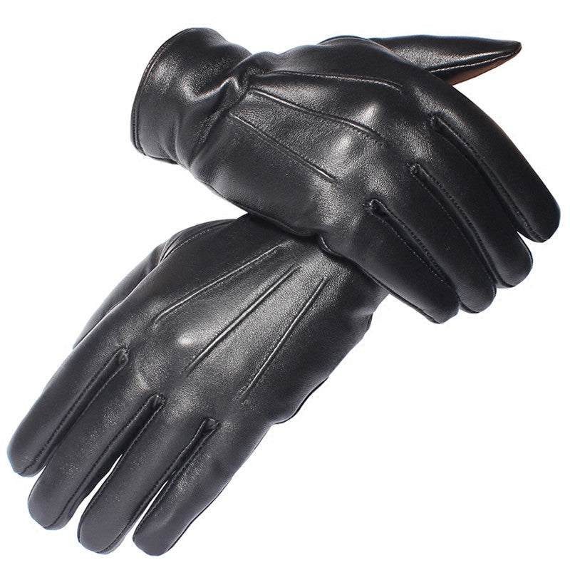 Men’s Sheepskin Leather Gloves – Winter Warm & Touchscreen