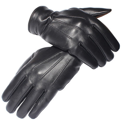 Men’s Sheepskin Leather Gloves – Winter Warm & Touchscreen