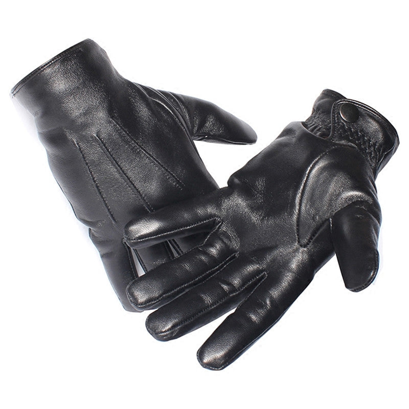 Men’s Sheepskin Leather Gloves – Winter Warm & Touchscreen