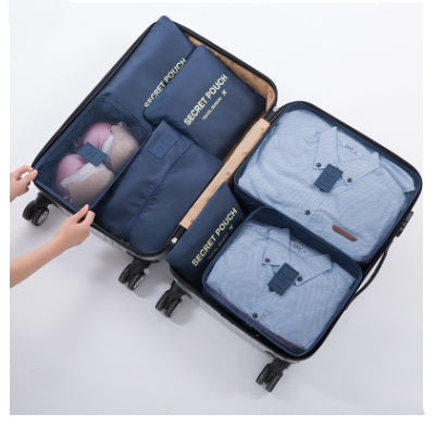 Durable Waterproof Nylon Packing Cube Travel Organizer Set (6 Pieces)