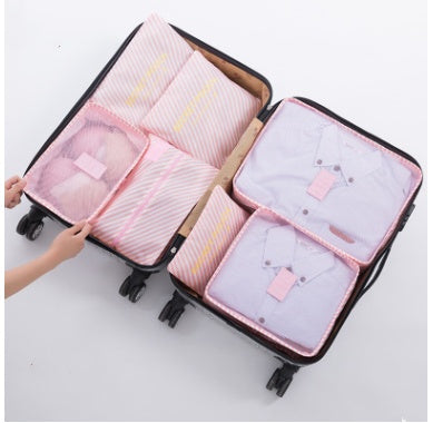 Durable Waterproof Nylon Packing Cube Travel Organizer Set (6 Pieces)