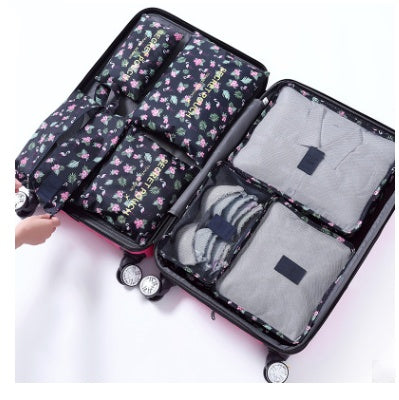 Durable Waterproof Nylon Packing Cube Travel Organizer Set (6 Pieces)
