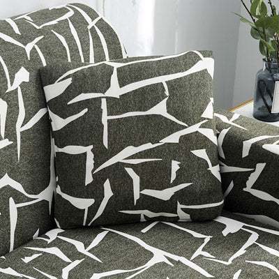 Printed Stretch Sofa Cover Protective Slipcover Modern Design