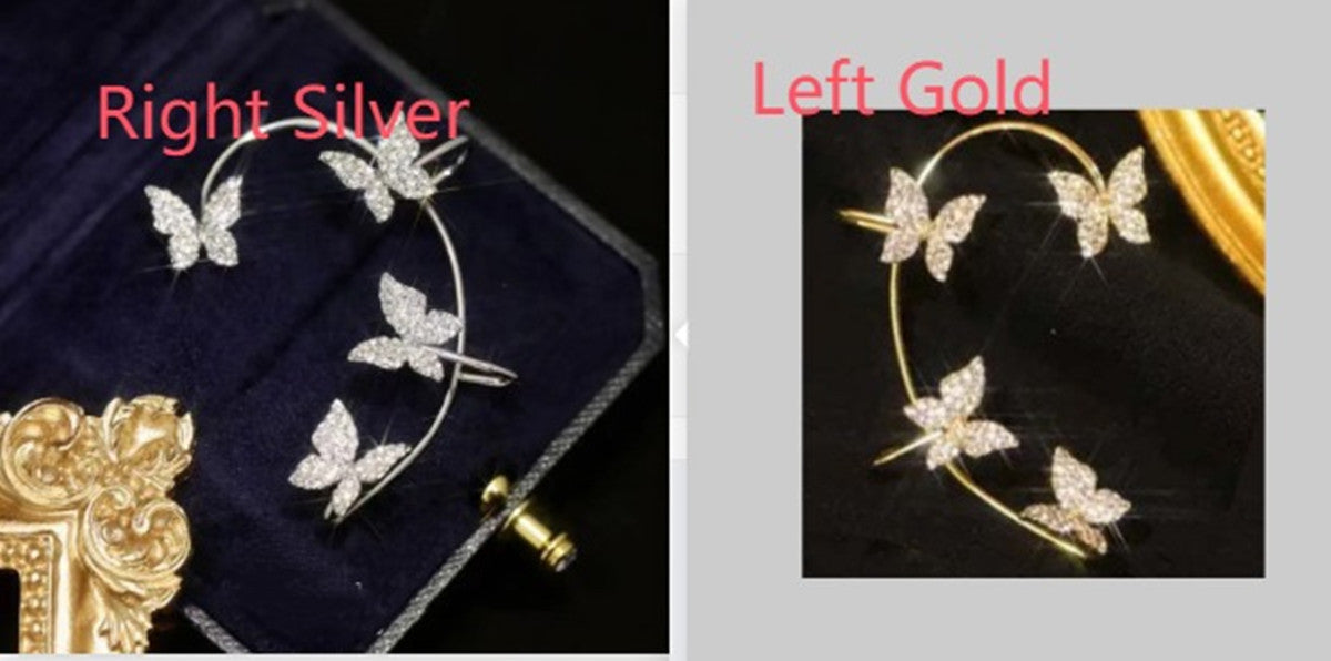 Fashion Butterfly Ear Clip – Κομψά Γυναικεία Σκουλαρίκια Πεταλούδα