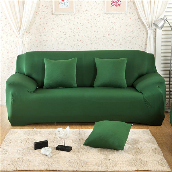 Modern Solid Color Lamb Wool Sofa Cover – Plush Anti-Slip Sofa Protector