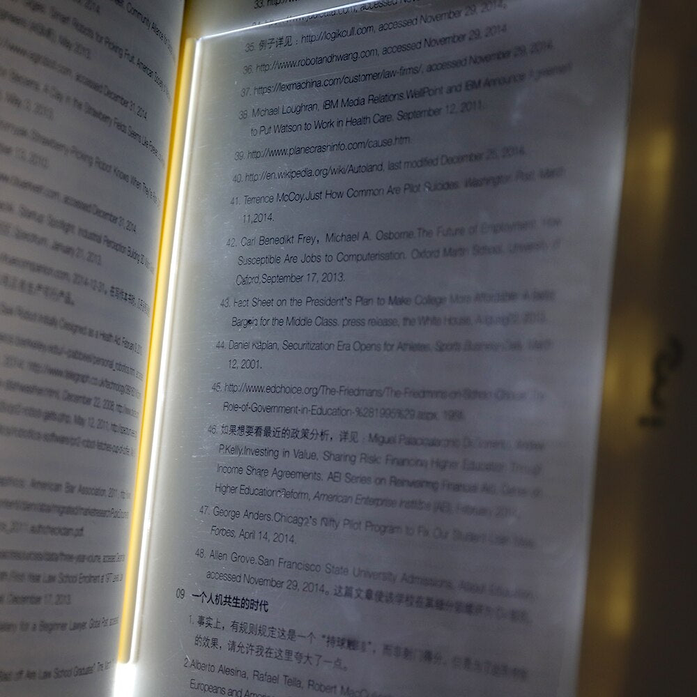 LED Flat Panel Book Light – Eye-Protection Reading Lamp for Night