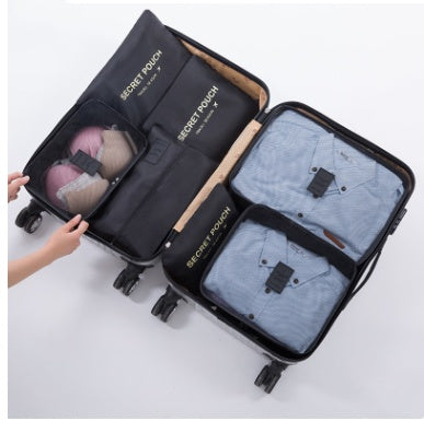 Durable Waterproof Nylon Packing Cube Travel Organizer Set (6 Pieces)