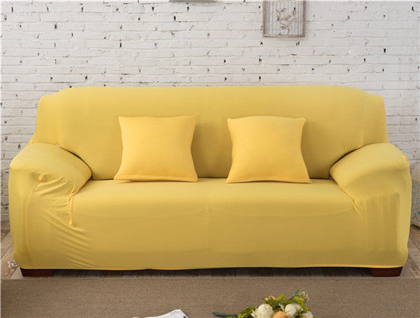 Modern Solid Color Lamb Wool Sofa Cover – Plush Anti-Slip Sofa Protector