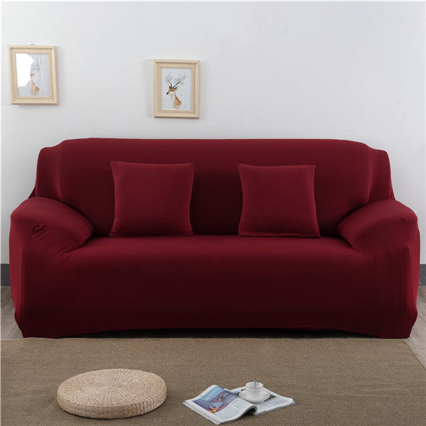 Modern Solid Color Lamb Wool Sofa Cover – Plush Anti-Slip Sofa Protector