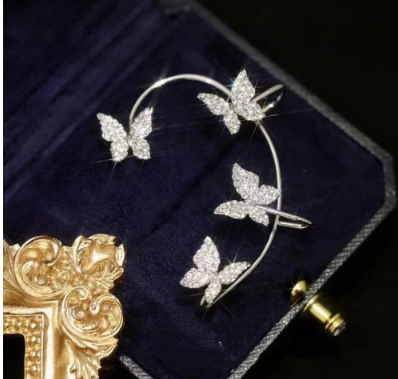 Fashion Butterfly Ear Clip – Κομψά Γυναικεία Σκουλαρίκια Πεταλούδα