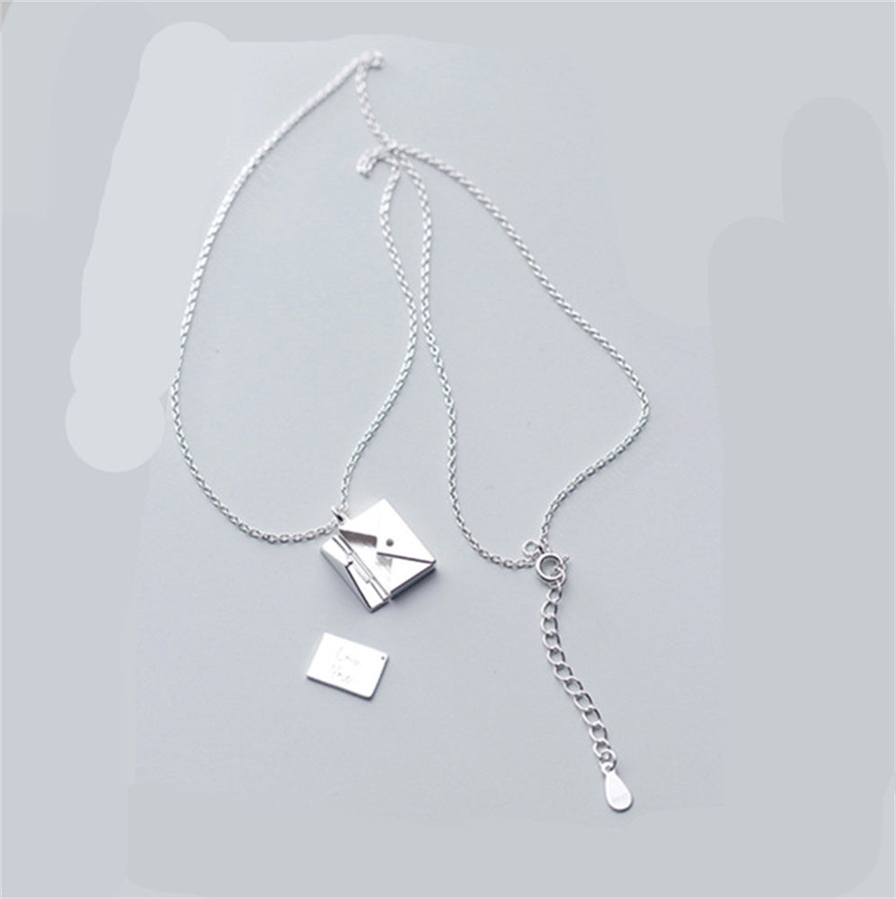 Custom Love Letter Envelope Pendant Necklace – Προσωποποιημένο Κολιέ Love Letter