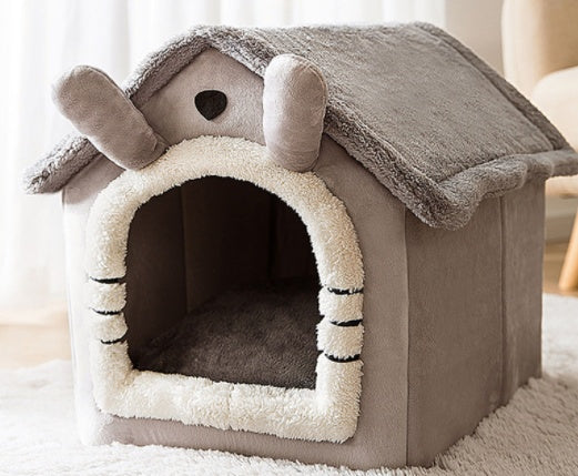 Foldable Dog House Winter Pet Nest – Ζεστό Κρεβατάκι Cave για Κατοικίδια