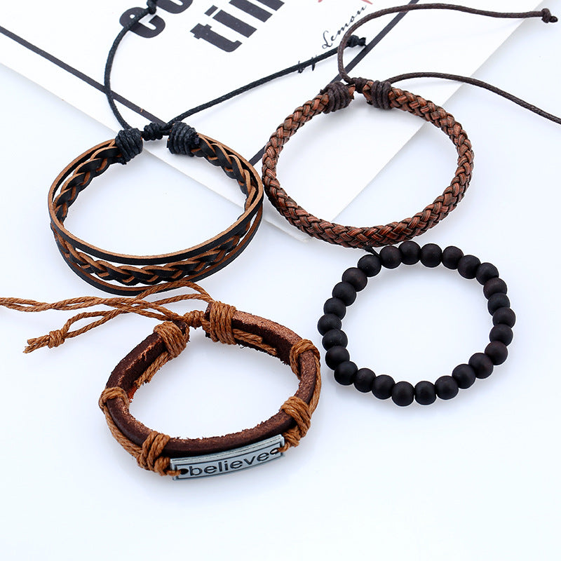 Believe Suit Men’s Leather Bracelet – Ανδρικό Minimal Δερμάτινο Βραχιόλι