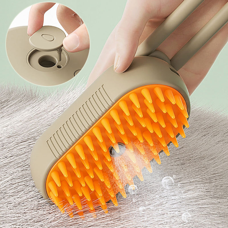 Cat Steam Brush 3-in-1 – Electric Grooming Comb for Cats & Dogs