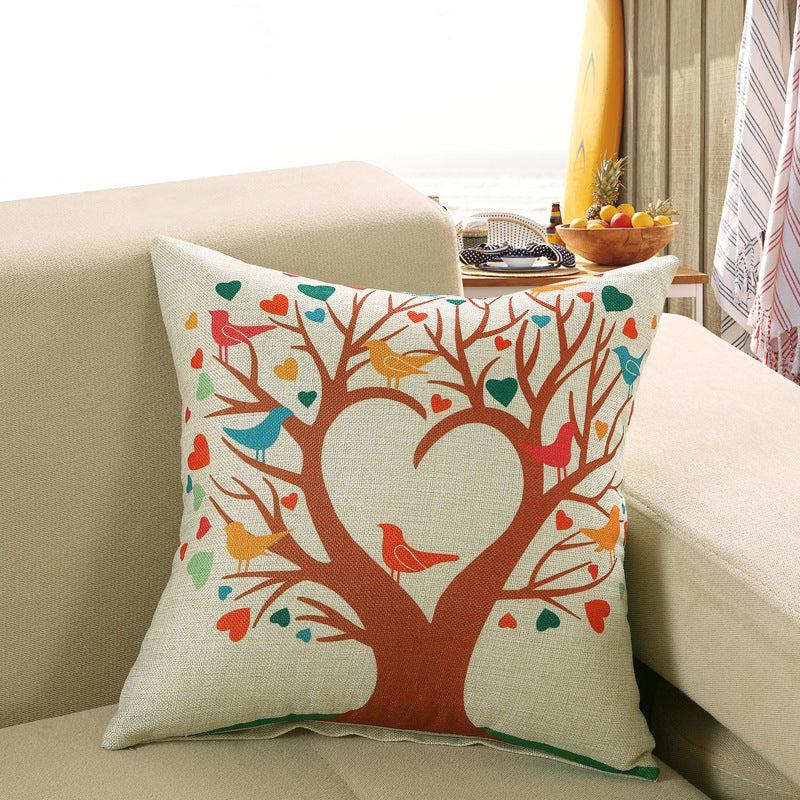 Printed Sofa Cushion Cover Pillowcase