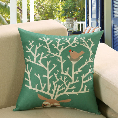 Printed Sofa Cushion Cover Pillowcase