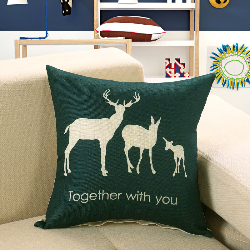 Printed Sofa Cushion Cover Pillowcase