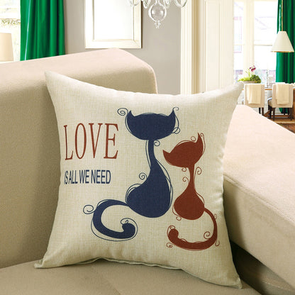 Printed Sofa Cushion Cover Pillowcase