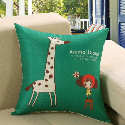 Printed Sofa Cushion Cover Pillowcase