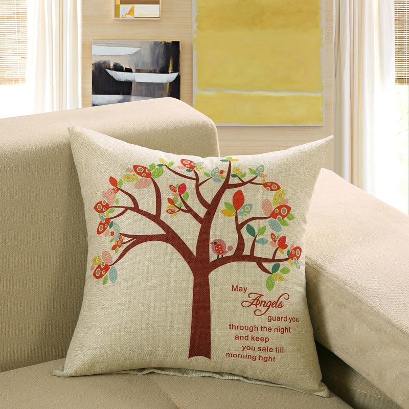 Printed Sofa Cushion Cover Pillowcase