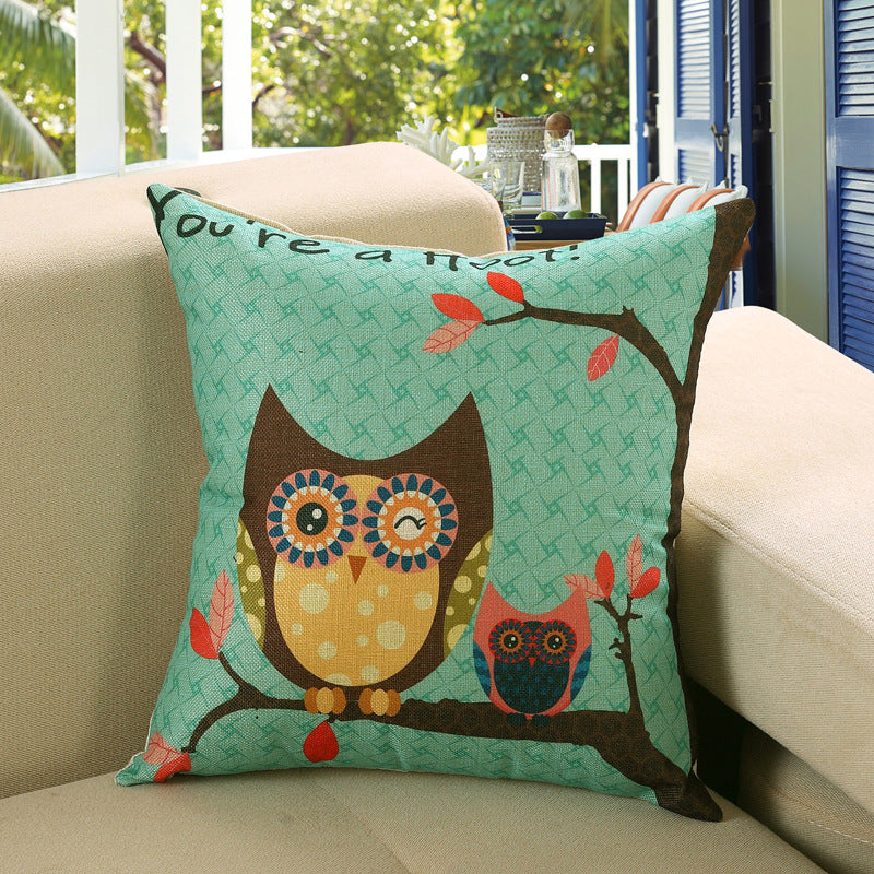 Printed Sofa Cushion Cover Pillowcase
