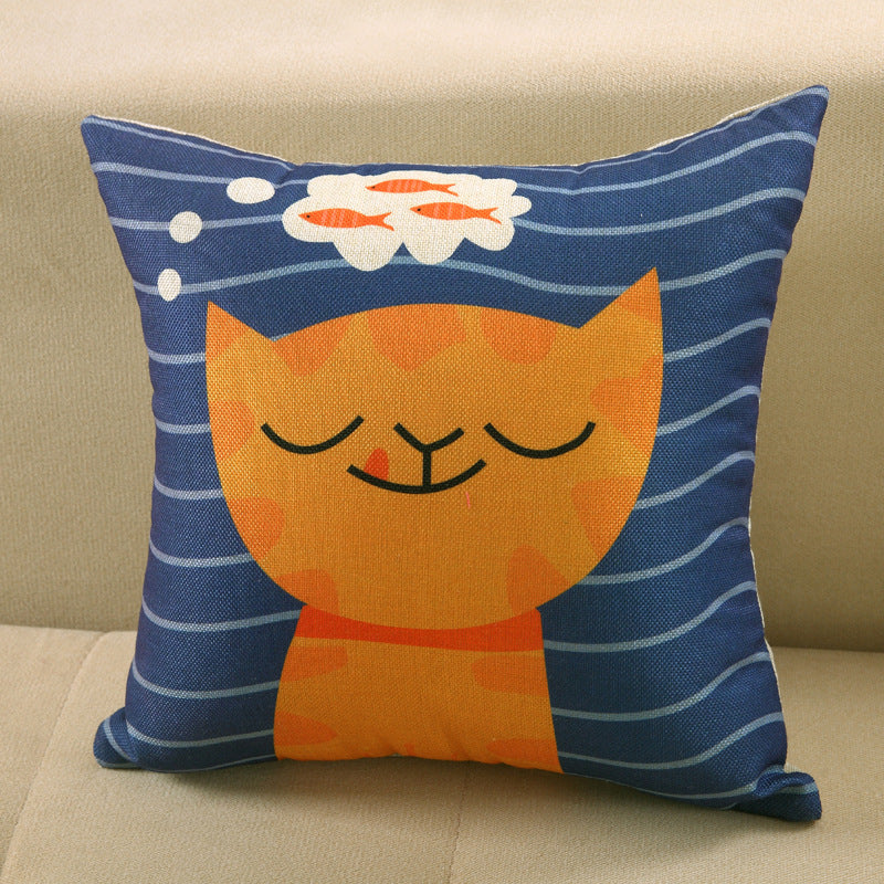 Printed Sofa Cushion Cover Pillowcase
