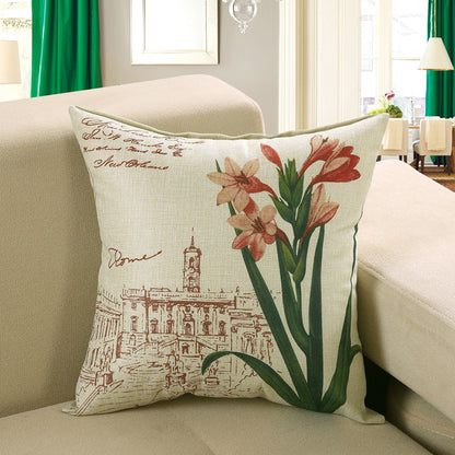 Printed Sofa Cushion Cover Pillowcase