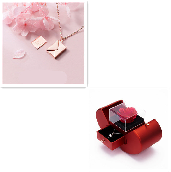 Custom Love Letter Envelope Pendant Necklace – Personalized Jewelry Gift for Her