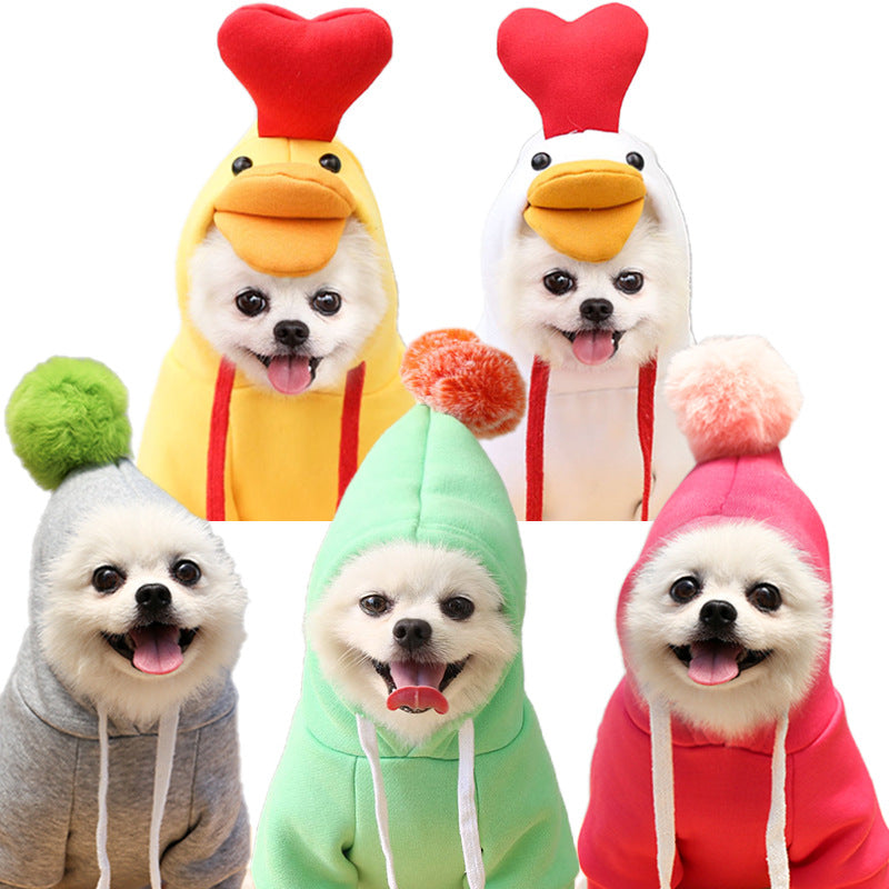 Cute Fruit Dog Hoodie – Warm Winter Pet Clothes