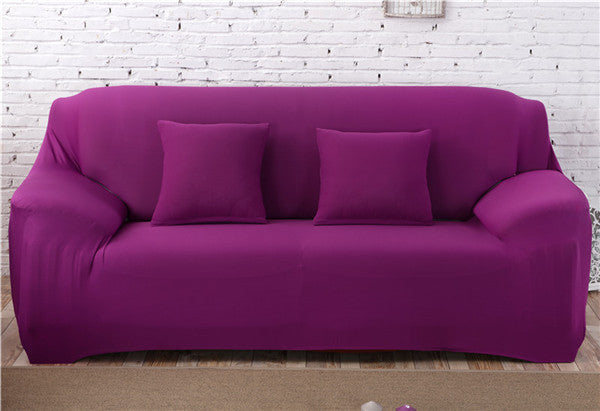 Modern Solid Color Lamb Wool Sofa Cover – Plush Anti-Slip Sofa Protector