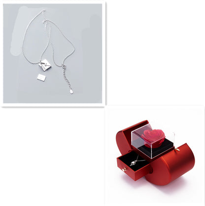 Custom Love Letter Envelope Pendant Necklace – Personalized Jewelry Gift for Her