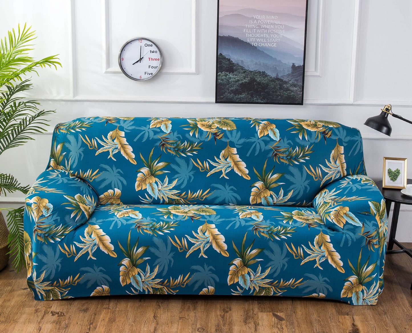 Printed Stretch Sofa Cover Protective Slipcover Modern Design