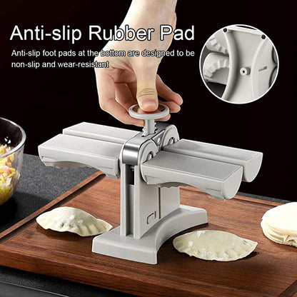 Double Head Dumpling Maker Manual Press Dumpling Mold Kitchen Tool